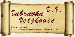 Dubravka Veljković vizit kartica
